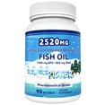 Triple Strength WOWPICKER Omega 3 Fish Oil 2520mg of Omega3 Fatty