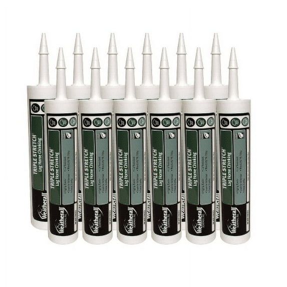 Triple Stretch Chinking Case of (12) 10.3 oz Tubes Western Tan