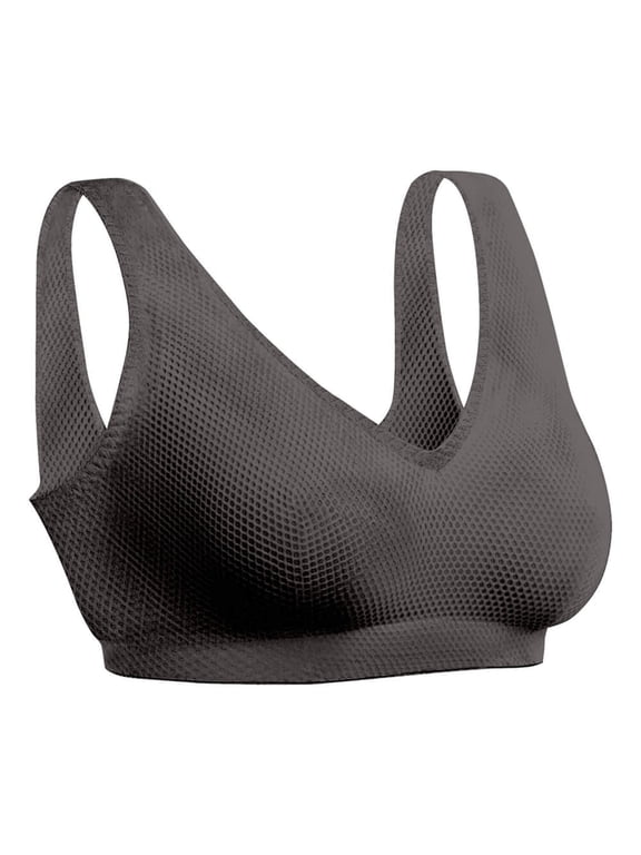 Triple Stretch Comfort Bra, Size 36 Black