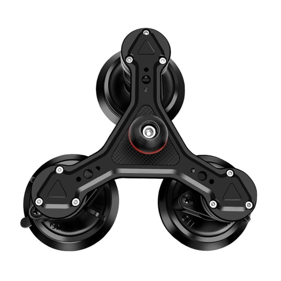 Triple Suction Cup Car Mount Holder with Ball Head Universal For Smartphones DSLR Cameras 360 Rotating