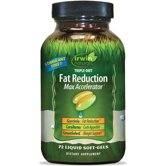 Irwin Naturals Triple Diet Fat Reduction Max Accelerator - 72 Liquid Soft-Gels