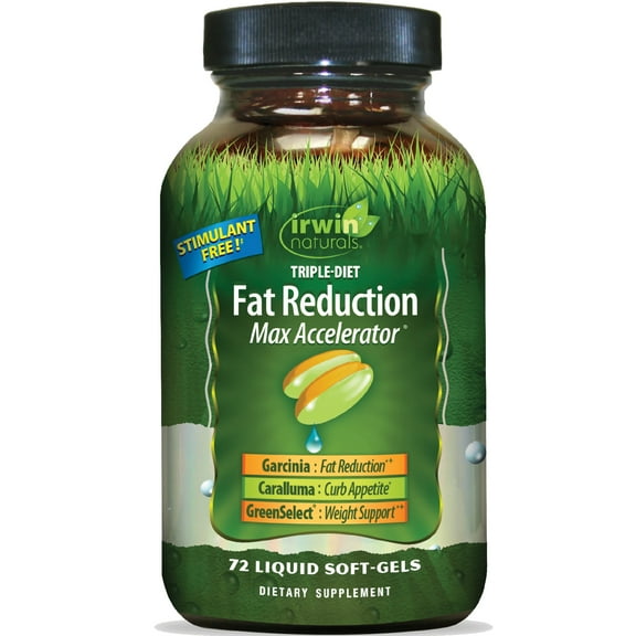 Irwin Naturals Triple Diet Fat Reduction Max Accelerator - 72 Liquid Soft-Gels