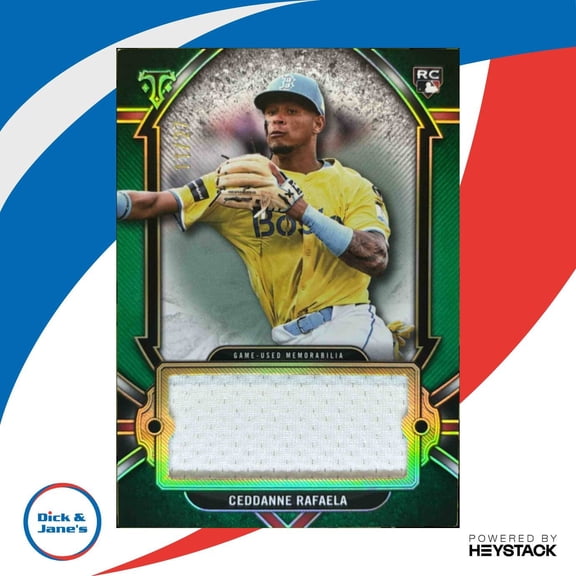 Triple Threads Ceddanne Rafaela #SJR-RAFA Single Jumbo Relics Emerald