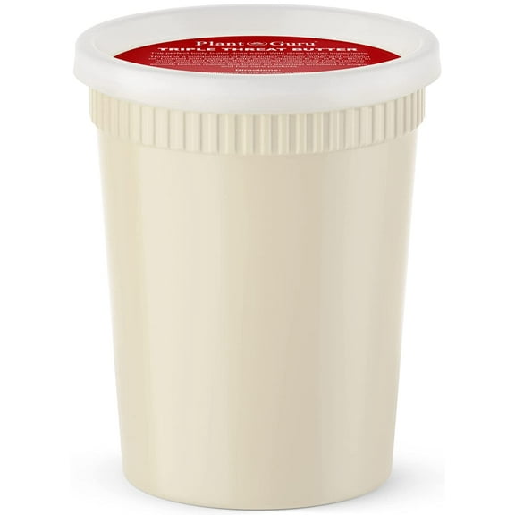 Triple Threat Body Butter 30 oz. / 1.9 lbs. - Blend of Shea, Mango & Coconut Oil - 100% Pure Natural Raw Unrefined Moisturizer For Dry Skin, Face And Hair. Great For Lip Balm and Soap Making