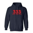 thumbnail image 1 of Triple Three Only Half Evil Sarcastic Novelty Gift Idea Adult Humor Funny Men's Hoodies, 1 of 2