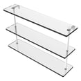 thumbnail image 1 of Triple Tiered Glass Shelf - Matte White / 22 Inch, 1 of 1