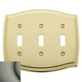 thumbnail image 1 of Triple Toggle Colonial Switch Plate - Antique Nickel, 1 of 1