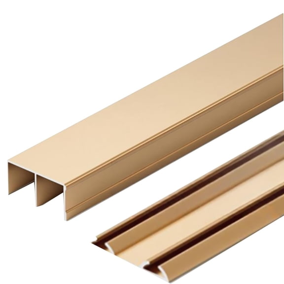 Triple Track Sliding Door Hardware Kit, Heavy Duty Aluminum Rails, Flush Mount Adjustable 3-Panel Bypass for Wardrobe, Room Divider, Cabinet Doors