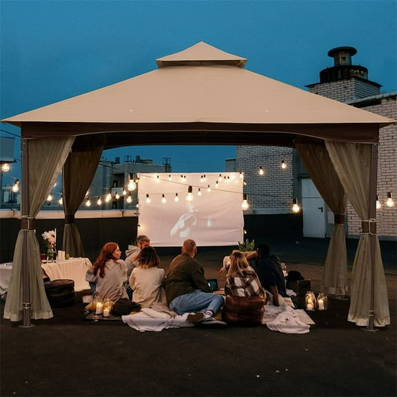 Triple Tree 10' x 13' Soft Top Gazebos, UV Resistant