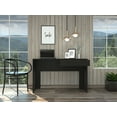 thumbnail image 1 of Triple Tree 43In Home Office Computer Desk, Wooden Writing Desk Studying Table with 1 Storage Drawers for Living Room, Bedroom, Black, 1 of 6