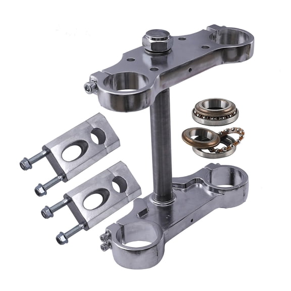 Triple Tree Clamp Bar Riser Stem Bearing for 7/8'' 22mm Handlebar 45mm/48mm Front Fork Motorcycle CRF70 XR70 50cc 70cc 90cc 110cc 125cc 140cc 150cc 160cc Dirt Pit Bike SSR Apollo