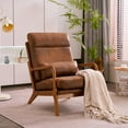 thumbnail image 1 of Triple Tree Mid-Century Bronzing Cloth Armchair, Brown, 1 of 9