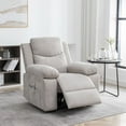 thumbnail image 1 of Triple Tree Power Lift Adjustable Reclining Sofa Recliner with Massage & Heating, Beige, 1 of 7