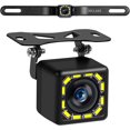 thumbnail image 1 of Car Backup Camera, Rear View Camera Ultra HD 12 LED Night Vision, Waterproof Reverse Camera, 140° Wide View Angel with Multiple Mount Brackets for Universal Cars, SUV, Trucks, RV, 1 of 7