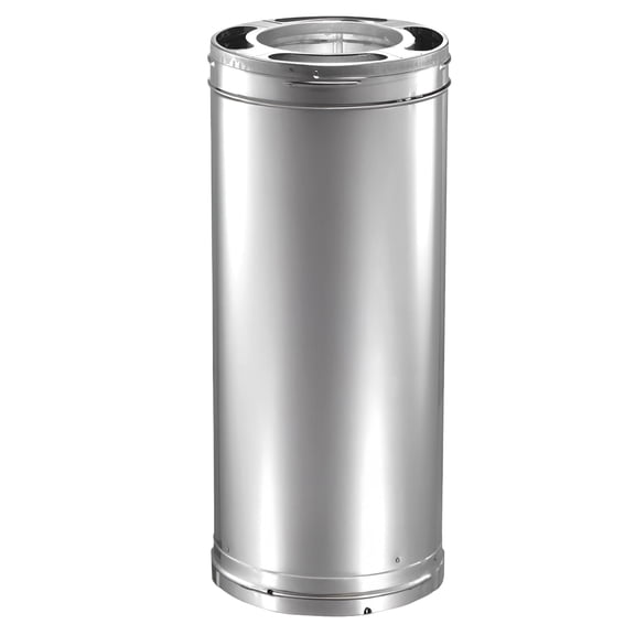 Triple-Wall Chimney Stove Pipe Galvanized Steel 36in x 6in