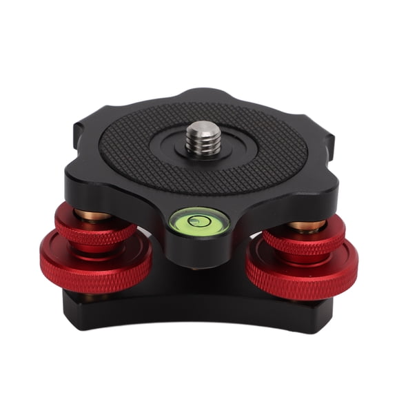 Triple Wheel Leveler Bubble Level, Adjusting -64 Leveling Base Aluminum Alloy For SLR Camera For Ball Head