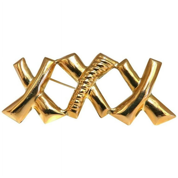 Triple X Gold Pin 14Kt XXX Retro Vintage