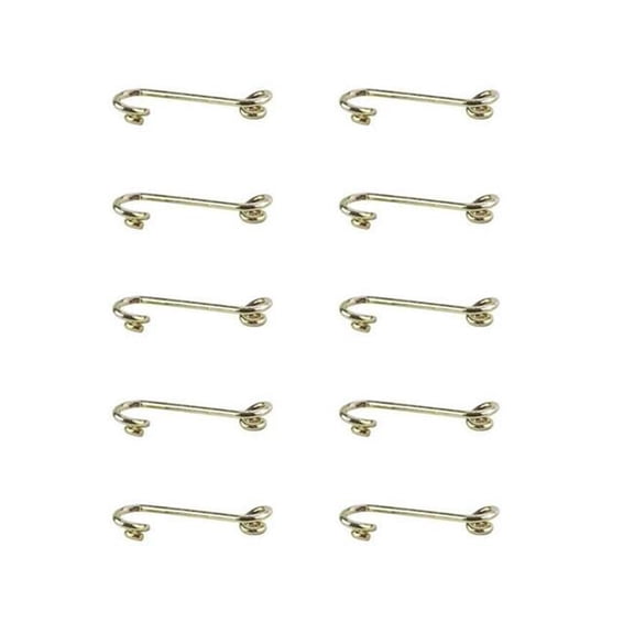 Triple X Race Components TXRSC-CH-0018-10 1.375 in. Long Quick Turn Fastener Spring with 0.375 in. Steel Reach, Zinc Oxide - Set of 10