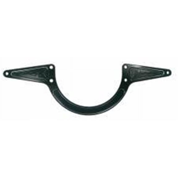 Triple X Race Components TXRSC-EG-0012 19.5 in. Center to Center 0.37in. Thick Aluminum Black Anodize Front Motor Plate for Small Block Chevy