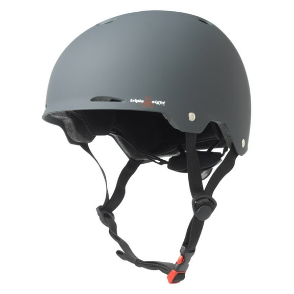 Triple8 Helmet Gotham Skate/Bike Sm-Md Gun-Rbr