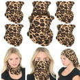 thumbnail image 1 of Triple9 Unisex Bandana Outdoor Tube Face Mask Neck Gaiter UV Protection Balaclava (6pk Animal Print 1), 1 of 6