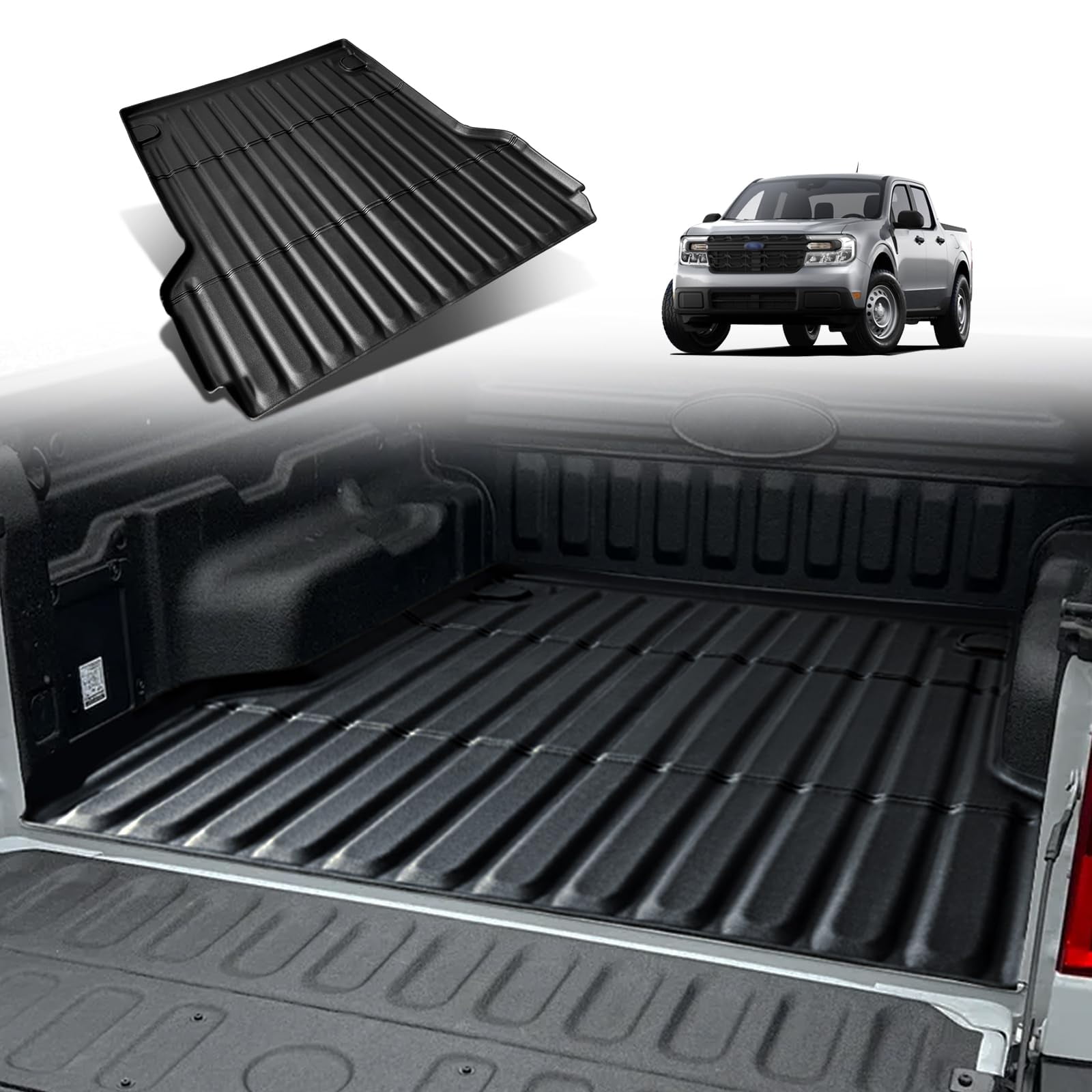 Rough Country Rubber Bed Mat for 20222024 Ford Maverick 4'6" Bed