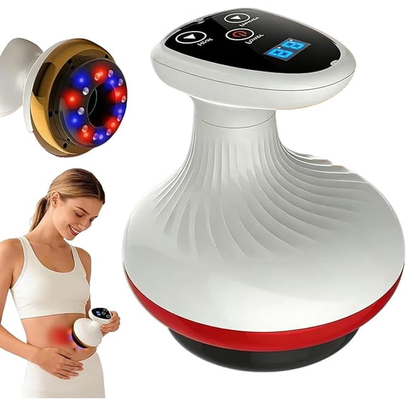 TripleHBB Cellulite Remover, Electric Gua Sha Device,Firmer, More Toned Skin, Deep Massage, Natural Skin Firmness, 9 Suction Levels & Heat, Rechargeable Portable Tool for Legs Arms Belly