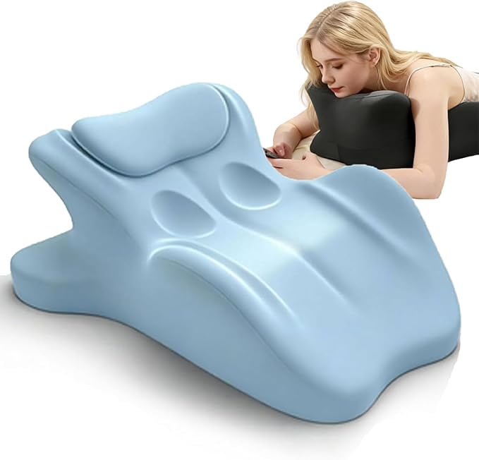TripleHBB Ergonomic Memory Foam Wedge Pillow, 27° Multi-Position Support Pillow for Neck & Lumbar, Multi-Use Body Pillow with Removable Pillowcase