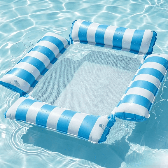 TripleHBB  Inflatable  Pool Floating Chair for Adult, 4-in-1 Multi-Purpose Pool Float Rafts Water Hammock,Pool Floaties for Adults Swimming Pool Lake Beach