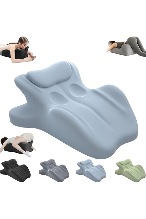 TripleHBB  Memory Foam Wedge Pillow, 27° Angled Support for Neck and Waist, Multi-Position Support Pillow