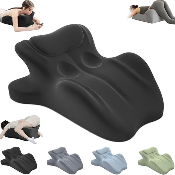 TripleHBB  Memory Foam Wedge Pillow, 27° Angled Support for Neck and Waist, Multi-Position Support Pillow