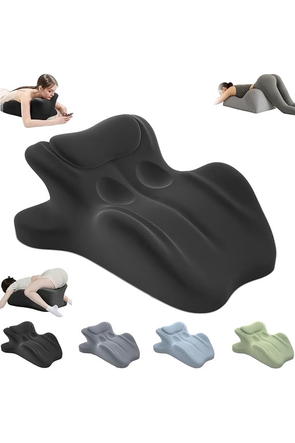 TripleHBB  Memory Foam Wedge Pillow, 27° Angled Support for Neck and Waist, Multi-Position Support Pillow