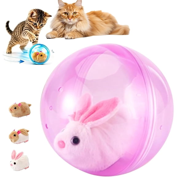 TripleHBB Self-Rolling Interactive Cat Ball Realistic,Automatic 360° Rolling Motion Pet Toy,Realistic Moving Interactive Ball for Cats & Dogs,Indoor Chase & Exercise Toy for Active Play