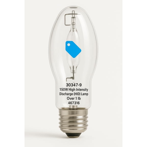 Triplenet Pricing 30347-9 150W High Intensity Discharge HID Lamp Powerful 150 Watt Light Bulb Over 1 LB for Commercial and Industrial Lighting Applications 467316
