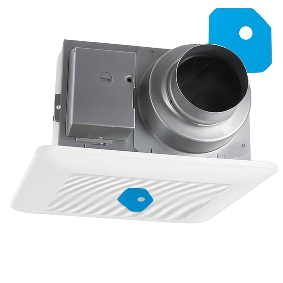 Triplenet Pricing FV-0511VQ1 WhisperCeiling DC - Bathroom Exhaust Fan with Speed Selector - SmartFlow Technology - Quiet Energy Star-Certified Ceiling Fan - White FV0511VQ1