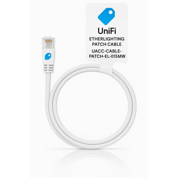 Triplenet Pricing High-Performance UniFi Etherlighting Patch Cable for Fast Ethernet Connections Durable Network Cable for Reliable Data Transfer UACCCABLEPATCHEL015MW