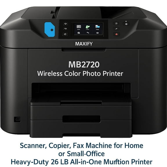 Triplenet Pricing MAXIFY MB2720 Wireless Color Photo Printer for Office All-in-One Scanner, Copier, Fax High-Yield Ink, Fast Printing, Compact Design Ideal Office Product Over 1 LB 0958C003