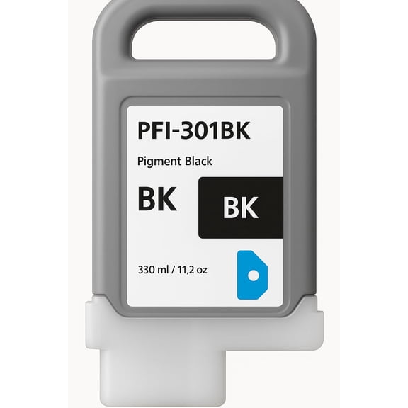 Triplenet Pricing PFI-301BK Pigment Black Ink Cartridge 330ml (11.16 oz) High Capacity Printer Ink for Large Format Printers PFI301BK