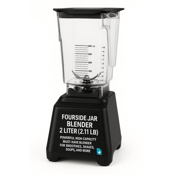 Triplenet Pricing Powerful 2 Liter (2L) Fourside Jar Blender  Essential Kitchen Appliance Over 4.4 lbs for Smoothies, Soups, and More 4060950