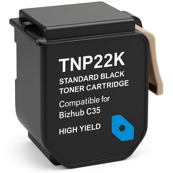 Triplenet Pricing TNP22K Standard Black Toner Cartridge for Bizhub C35 Printer High Yield Replacement Toner, 2.2 LB A0X5132