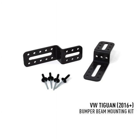 Triplerlight KTIGUAN01K Bumper Beam Mount Fits for 2016-2022 Volkswagen Tiguan - Black