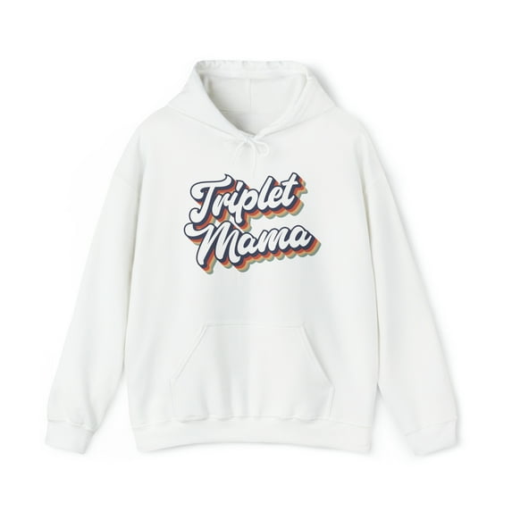 Triplet Mama Mom of Triplets Mommy Hoodie, Gifts, Hooded Sweatshirt