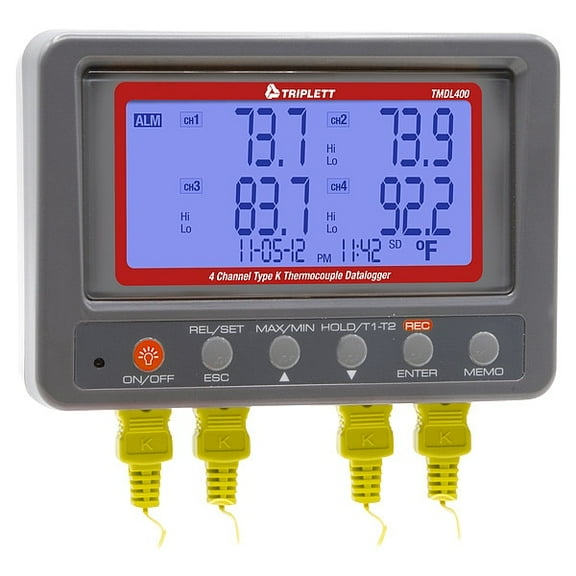 Triplett 4-Channel Type K Temperature Datalogger TMDL400
