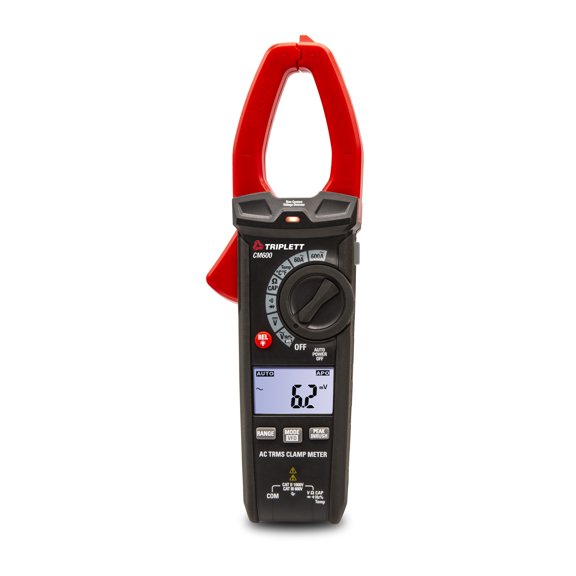 Triplett CM600 True RMS 6000 Count 600A AC Clamp Meter with Inrush