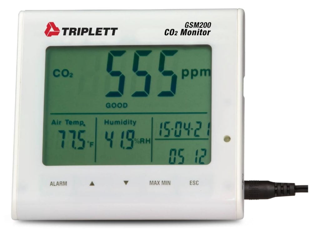 Triplett CO2 Monitor, 23 F to 122 F, LCD GSM200 - Walmart.com