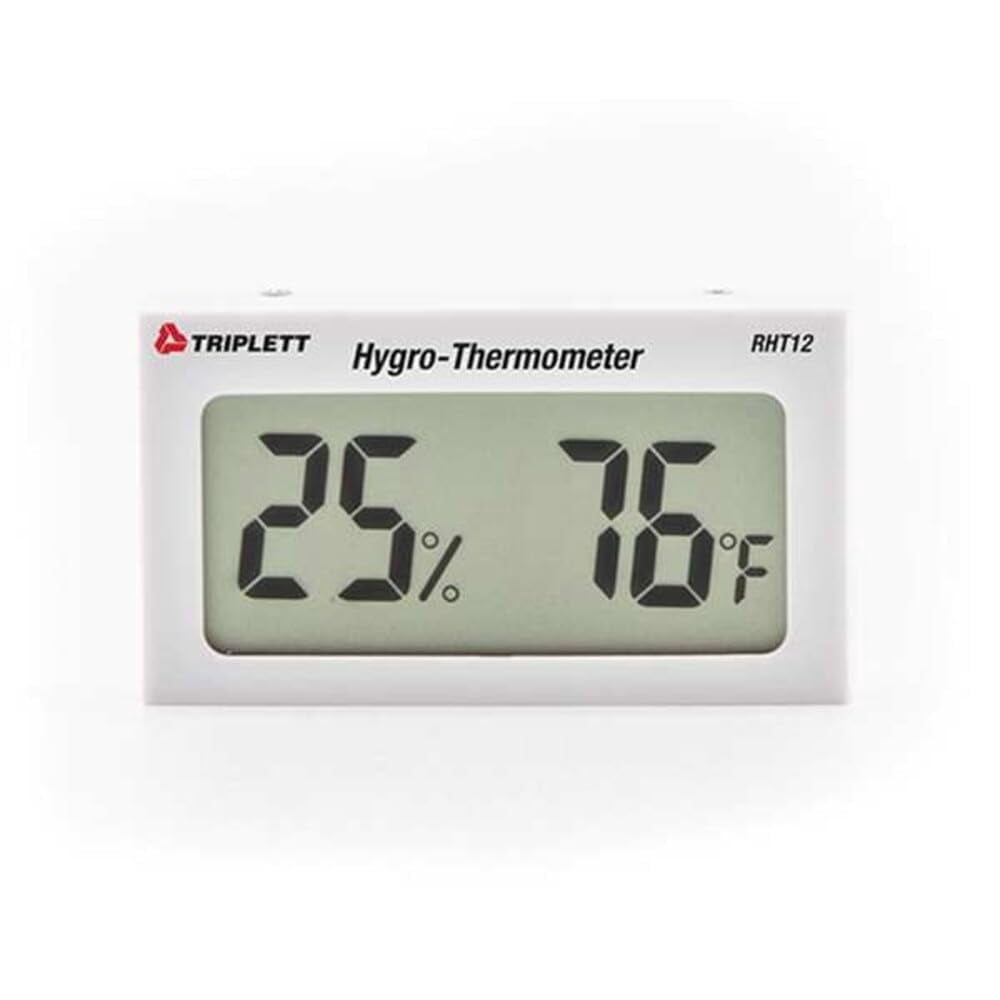 Triplett RHT12 Mini Digital Indoor Hygro-Thermometer with Dual Display Humidity and Temperature J101