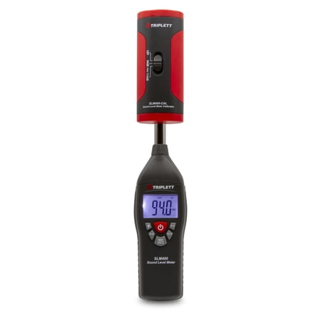 Triplett SLM400-KIT Decibel Sound Level Meter with Calibrator, 35 to 130dB
