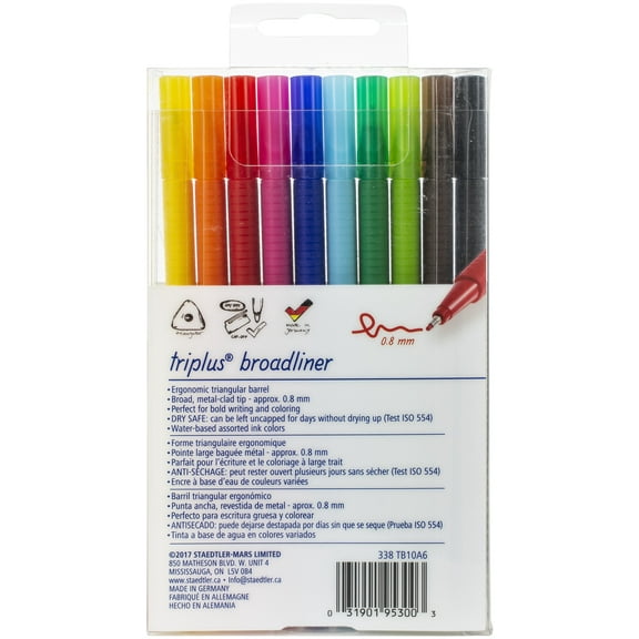 Triplus Broadliner Pens 10/Pkg-