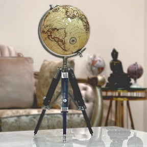 Tripod Antique Globe, Showpiece For Home & Office Desk, Educational Learning For Students Kids (20 Inches Height) Pack Of 1