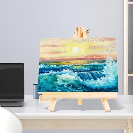 Tripod Easel Stand, Wooden Mini Display Easel, Easel, Kids Painting Craft Display, Wedding Table Number Card Stand, Table Easel , 18cmx24cm